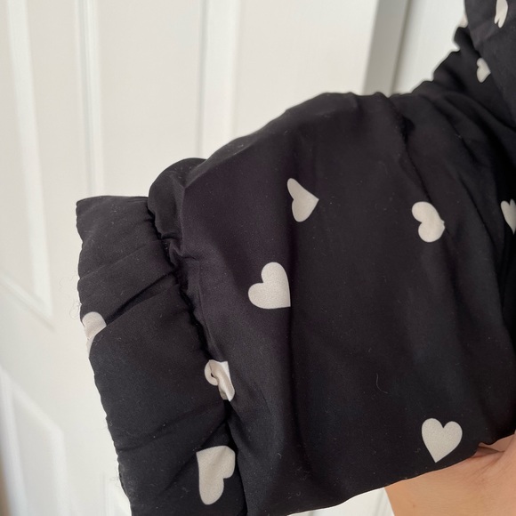 NWT OPENING CEREMONY Reversible Heart Print Puffer - Picture 9 of 14